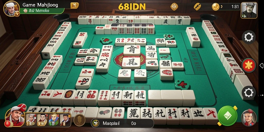 Tampilan gameplay Mahjong yang menarik dan seru.