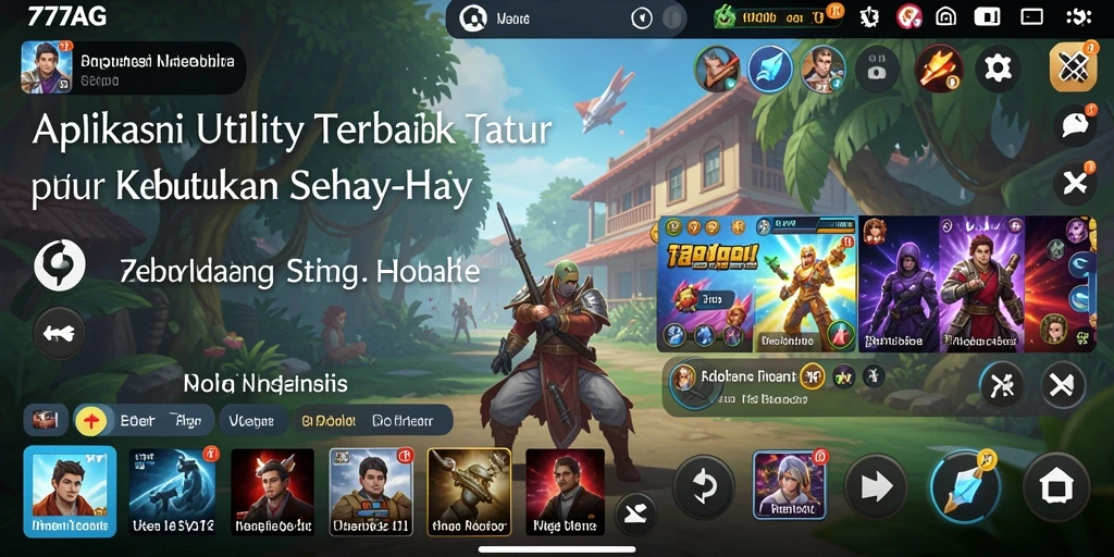 Tampilan antarmuka 77AG yang modern dan fungsional.