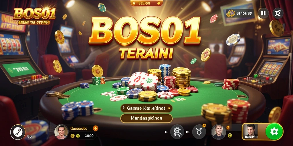Screenshot utama BOS01 menampilkan keseruan permainan Kasino yang menantang.