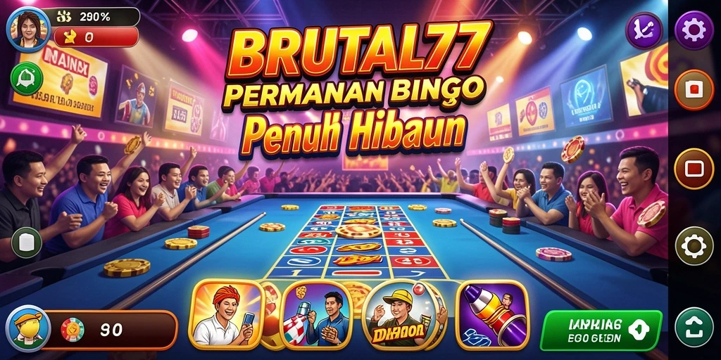 Tampilan gameplay menarik dan interaktif dari BRUTAL77.