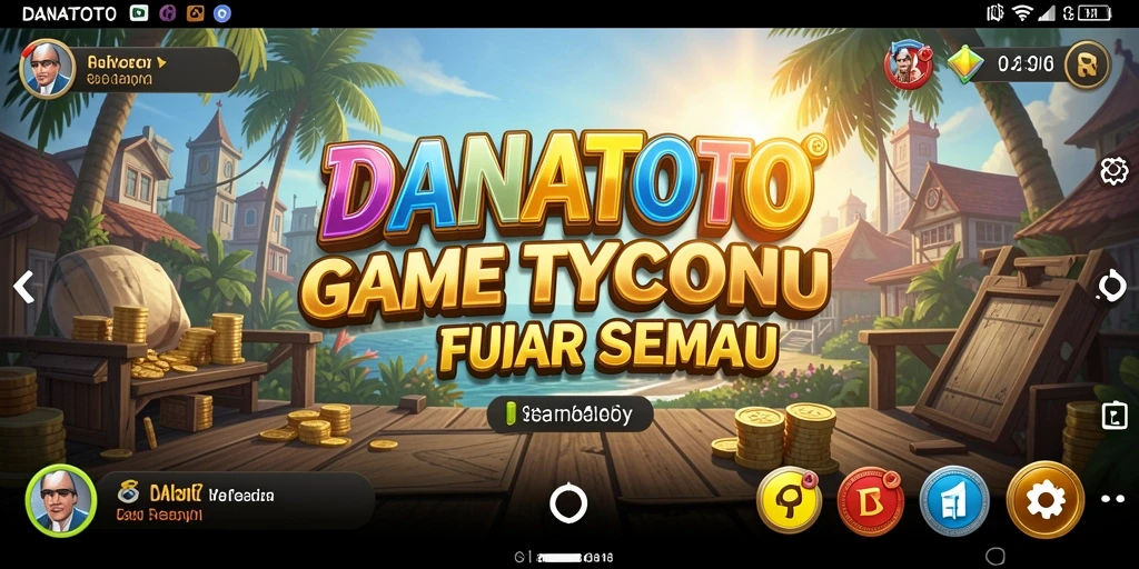 Tampilan gameplay seru dari game Tycoon DANATOTO.