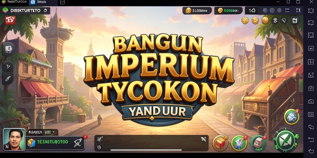 Gameplay seru DIREKTURTOTO dengan berbagai opsi manajemen.