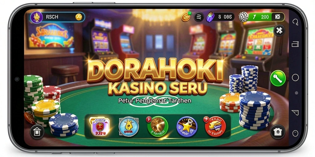 Gameplay seru DORAHOKI dengan pengalaman Kasino yang otentik.