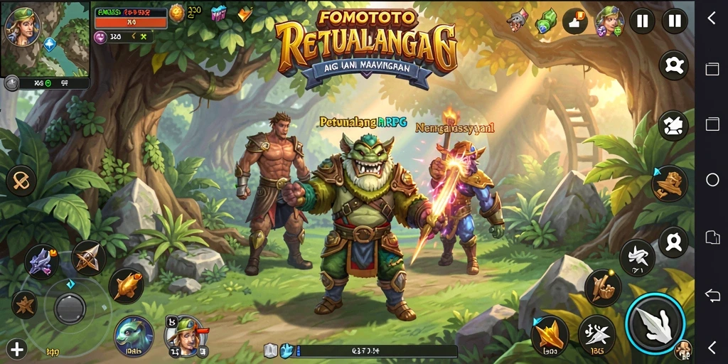 Tampilan gameplay FOMOTOTO yang seru dan penuh tantangan.