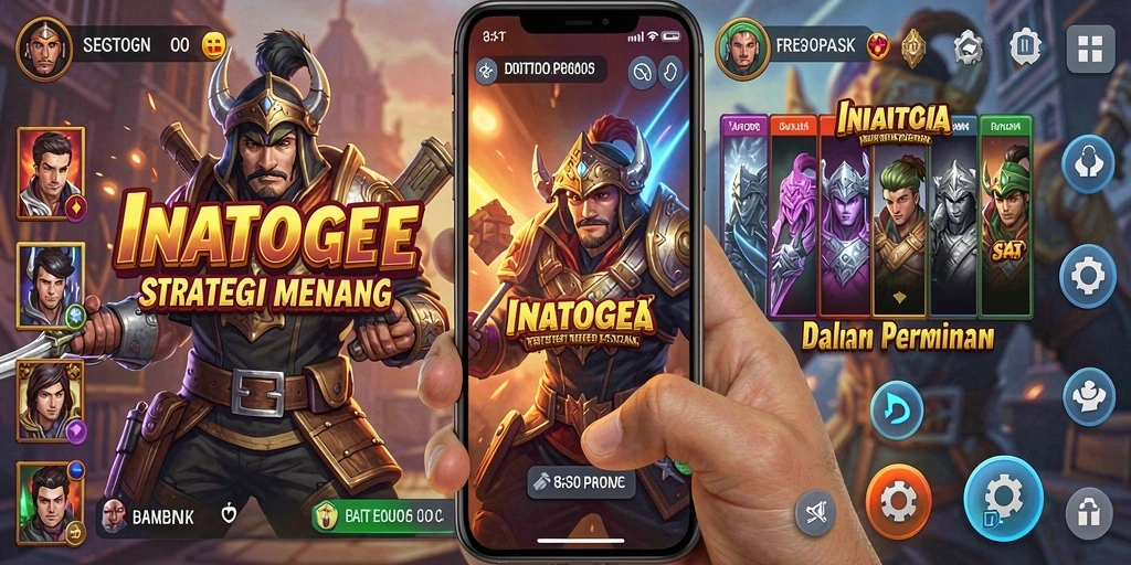 Screenshot gameplay INATOGEL menunjukkan aksi strategi yang mendebarkan.