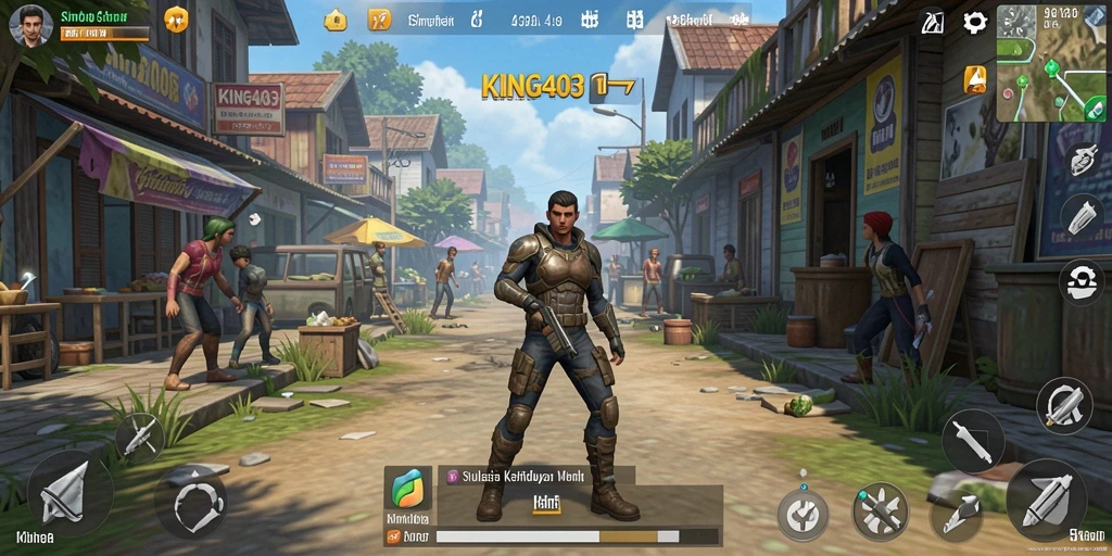 Tampilan gameplay KING403 yang menampilkan simulasi kehidupan yang realistis.