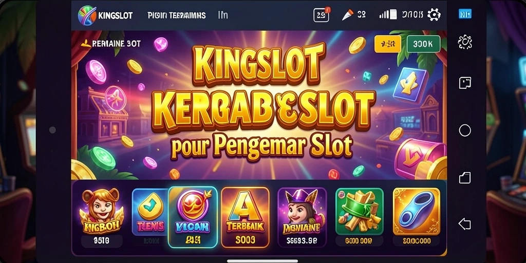 Screenshot gameplay KINGSLOT yang menunjukkan putaran slot yang mendebarkan.