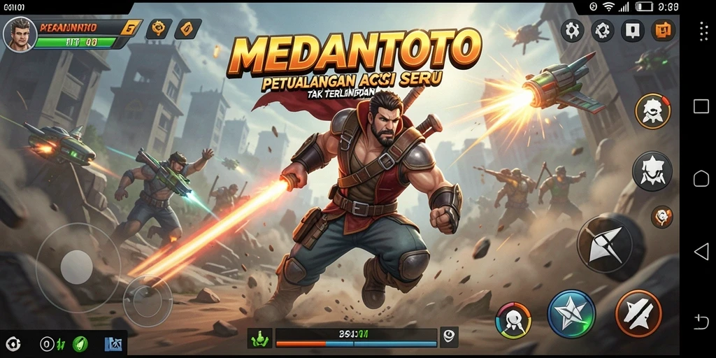 Tampilan visual yang dinamis dari gameplay <strong>MEDANTOTO</strong> yang memukau.