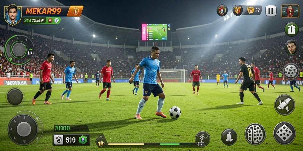 Gameplay seru MEKAR99 dengan grafik menawan.