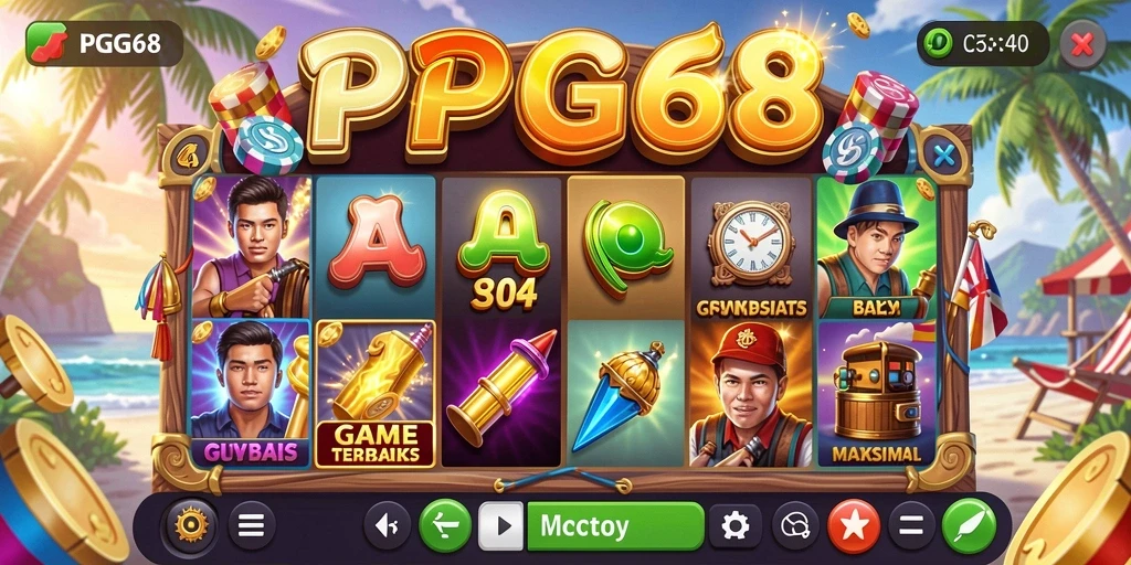 Tampilan gameplay Slot PGG68 yang mengasyikkan dan penuh warna.