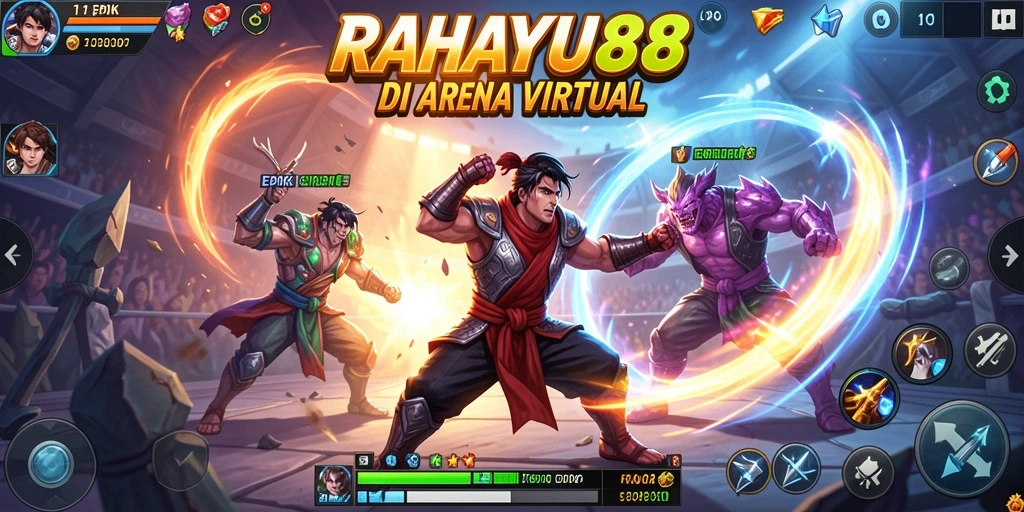 Tampilan gameplay RAHAYU88 yang menegangkan dan penuh aksi.