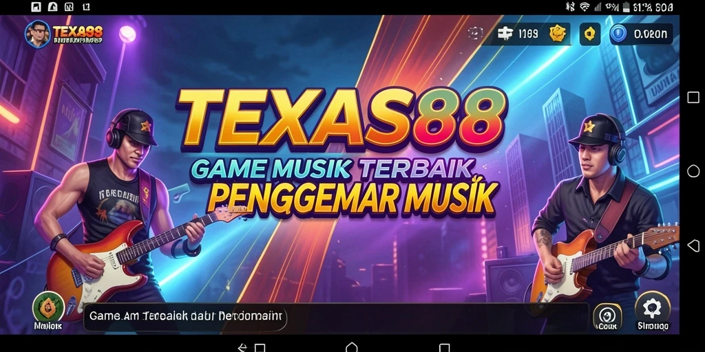 Tampilan menarik dari gameplay TEXAS88 yang penuh musik.