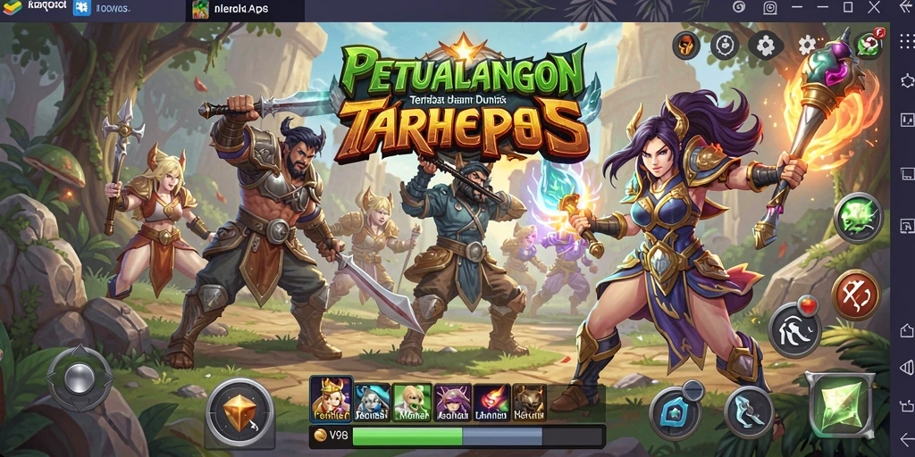 Tampilan gameplay <strong>V98</strong> yang seru dalam aksi ARPG.