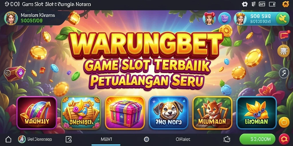 Tampilan menarik dari gameplay slot di WARUNGBET.
