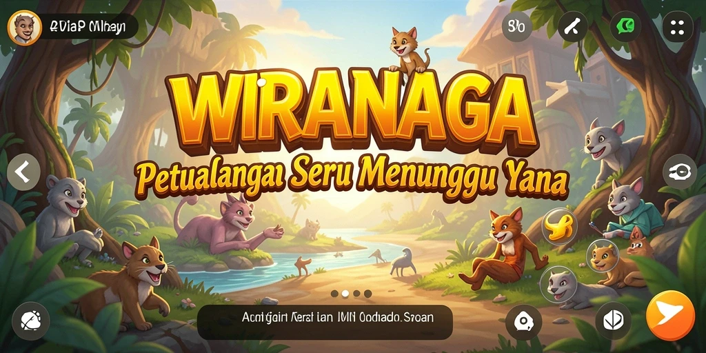 Tampilan gameplay WIRANAGA yang menakjubkan dari petualangan yang menantang.